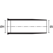 HellermannTyton - Aufteilkappe Warmschrumpfformteil 157-42-GW24 PO-X BK 4,5:1, schwarz − 10 Stück