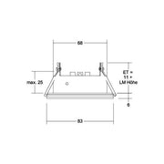 Brumberg Leuchten - Downlight/Strahler/Flutlicht Einbaumodul rund 45320080
