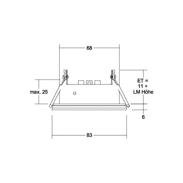 Brumberg Leuchten - Downlight/Strahler/Flutlicht Einbaumodul rund 45320080
