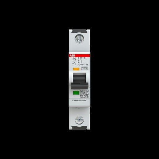 ABB Stotz S&J - Leitungsschutzschalter Sicherungsautomat S301P-C1 25kA, 1A, 1P