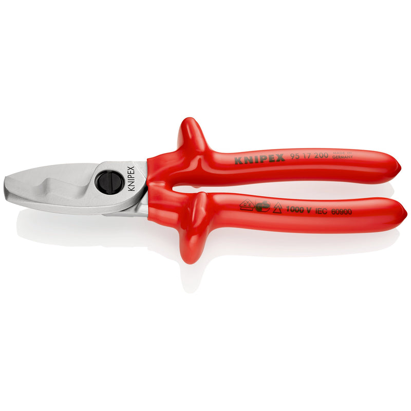 Knipex - Kabelschere 95 17 200 mit Doppelschneide