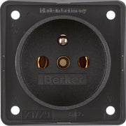 Berker - Steckdose sw 9618505 mit Erdungsstift