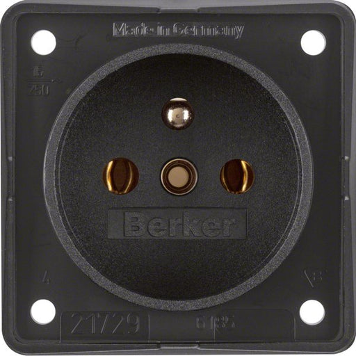 Berker - Steckdose sw 9618505 mit Erdungsstift