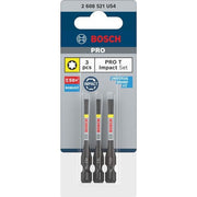 Bosch - Bit-Set PRO Impact Bit Set 2608521U54VE(3) T10 T15 T20 55 mm