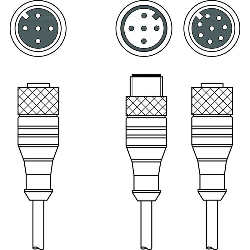 Leuze - Konfektioniertes Sensor-Aktor-Kabel Verbindungsleitung K-Y1 M12A-2#50118182