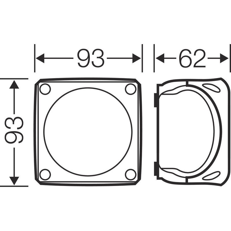 Hensel - Leergehäuse EB 02 G EB-Mass 74x74x47mm − 5 Stück