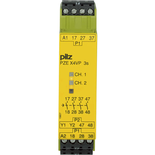Pilz - Gerät zur Überwachung von sicherheitsgerichteten Stromkreisen Kontakterweiterungsblock PZE X4VP 3 #777583 24VDC 4n/o fix