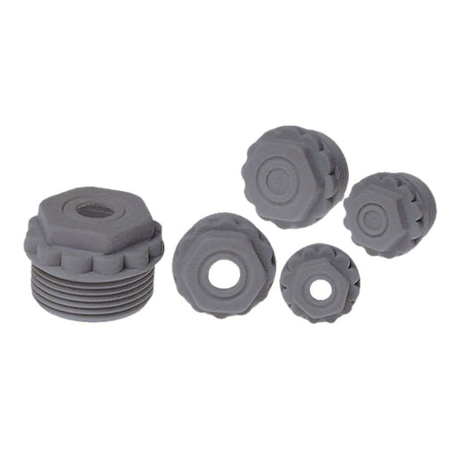 Plica - Kabeleinsteckstutzen Würgenippel ohne Loch 907216701 M16x1.5 / grau − 100 Stück