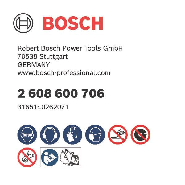 Bosch - Trenn-/Schleifscheibe PRO Metal Trennscheibe, 2608600706 300 x 3,5 x 20 mm