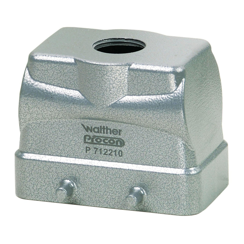 Walther Werke - Gehäuse für Rechtecksteckverbinder Tüllengehäuse P71221000 aus Aluminium − 10 Stück
