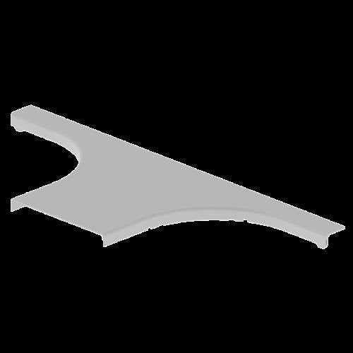 Unex - Deckel T-Stück für Kabeltragsystem T-Abzweiger 66229 lichtgrau, 200mm − 2 Stück