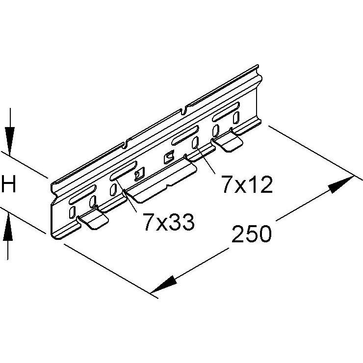 Niedax - Verbinder für Kabeltragsystem Verbinder RVC 60 − 1 Stück