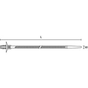 HellermannTyton - Kabelbinder Befestigungsbinder T50SDP6-PA66HIRHS-BK 170x5.1 − 500 Stück