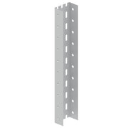 Unex - Stiel/Profilschiene U-Profil 66998 gelocht, grau, 3m − 6 Meter