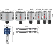 Bosch - Werkzeugset PRO Multi Material PC Plus 2608594424VE(9) Lochsägen-Set 19-83
