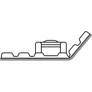 HellermannTyton - Befestigungssockel und -element für Kabelbinder Klebesockel FMB4APT-A-BK flexibel − 10 Stück
