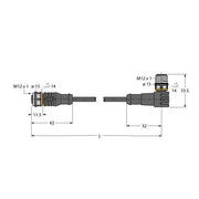Turck - Konfektioniertes Sensor-Aktor-Kabel Aktuator- u. Sensorleitung RKC4T-2-WSC4T/TEL PVC