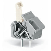 WAGO - Leiterplattenklemme Anreihbare Leiterplattenk. 256-760 Drücker,2,5mm²,rot − 100 Stück