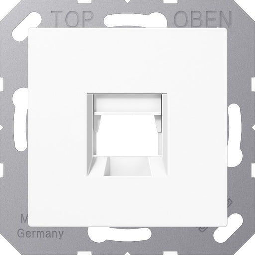 Jung - Einsatz/Abdeckung für Kommunikationstechnik Abdeckung 1-fach A 1569-15 WE WW f.MJ WE TE-connect
