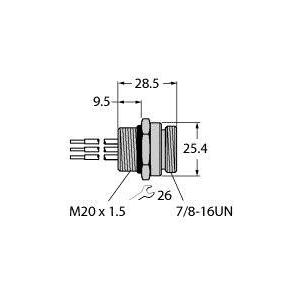 Turck - Zubehör/Ersatzteile für Steuerungen Einbauflansch U5218-144