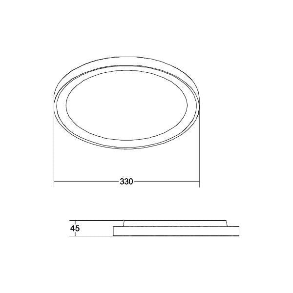 Brumberg Leuchten - Decken-/Wandleuchte LED-Anbaupanel 12208073