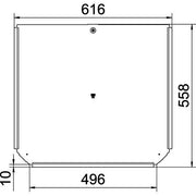 OBO Bettermann - Deckel T-Stück für Kabeltragsystem Deckel für T-Stück RTD 500 A2 B500mm