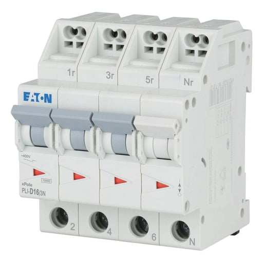 Eaton - Leitungsschutzschalter PLI-D16/3N D 16A, 3p+N Steckkl