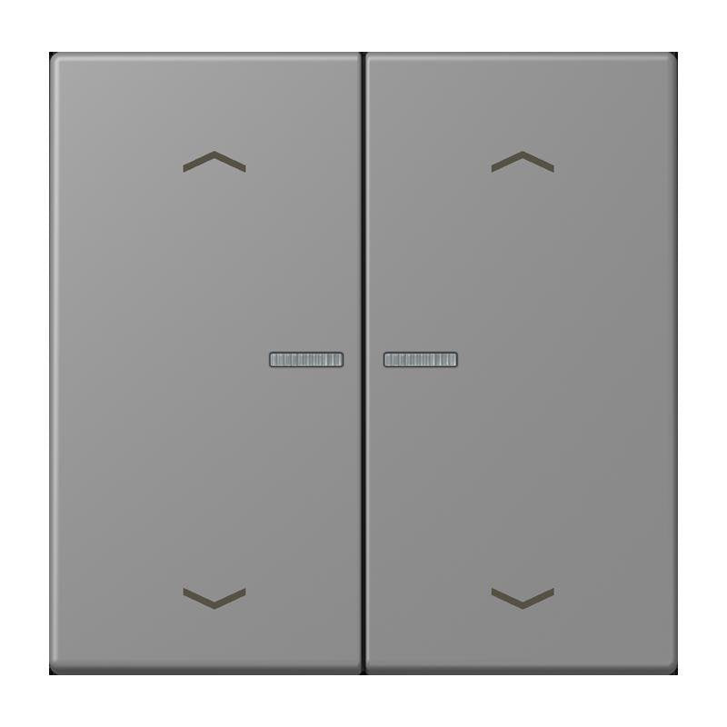 Jung - Abdeckung/Bedienelement für Installationsschalterprogramme Wippe mit Lichtleiter LC 102 KO5P 203 gris 31