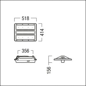 Zumtobel Group - Hallen - Reflektorleuchte LED - Hallenleuchte CR2PL M17K #42187267 840