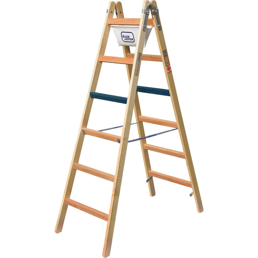 ILLER-LEITER - Sprossenleiter Breitsprossenstehleiter 1114-7 Professional 2x14Sp
