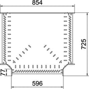 OBO Bettermann - T-Stück für Kabelrinne T-Stück für Kabelrinne RT 660 A2 60x600
