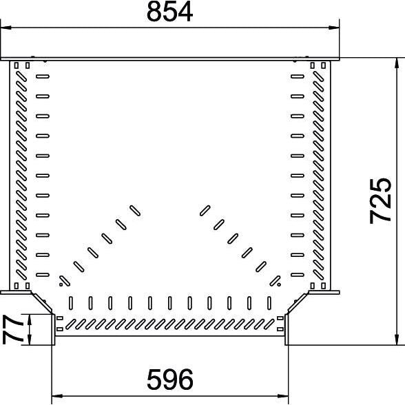 OBO Bettermann - T-Stück für Kabelrinne T-Stück für Kabelrinne RT 660 A2 60x600