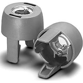 Houben - Lampenfassung Aufsteckkappe E14 109112 sw,M10x1 Met.nippel