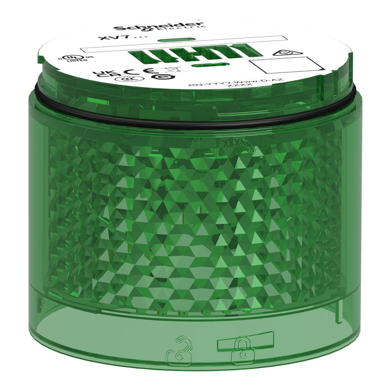 Schneider Electric - Signalsäulenelement, optisch Leuchtelement Blinkl. XVB7C53 Gn Led 24V Acdc