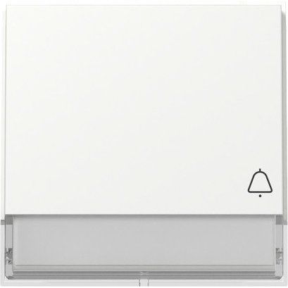 Gira - Abdeckung/Bedienelement für Installationsschalterprogramme Wippe Symb. Klingel 367366 Reinweiß