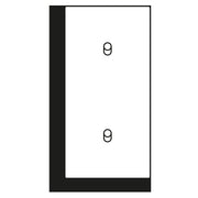 Jung - Abdeckung/Bedienelement für Installationsschalterprogramme Abdeckung mit Kipphebel LC 12-20 R 0 252 Zylinder
