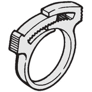 HellermannTyton - Befestigungsschelle für Kabel/Rohre Befestigungsschelle SNP1-POM-WH-C1 − 100 Stück