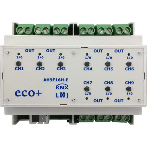 Lingg&Janke - Bussystem-Schaltaktor KNX Schaltaktor eco+ AH9F16H-E 9-fach 16A 6TE − 1 Stück