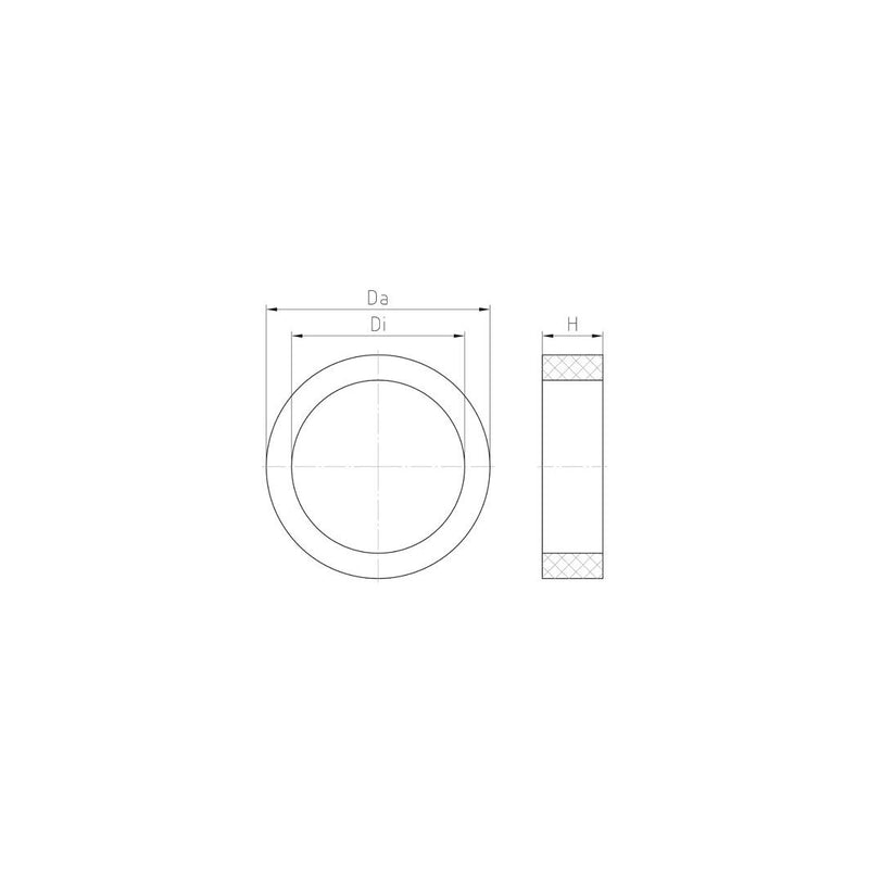 Jacob - Dichtring, flach Dichtringe 329/25 NEO 25X34,7X9,5-29 − 25 Stück
