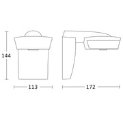 Steinel - Bussystem-Bewegungsmelder Bewegungsmelder sensIQ AP SW KNX KNX