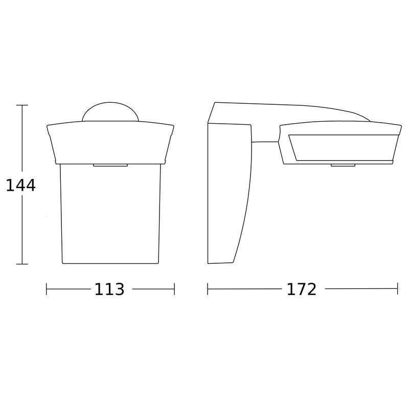 Steinel - Bussystem-Bewegungsmelder Bewegungsmelder sensIQ AP SW KNX KNX