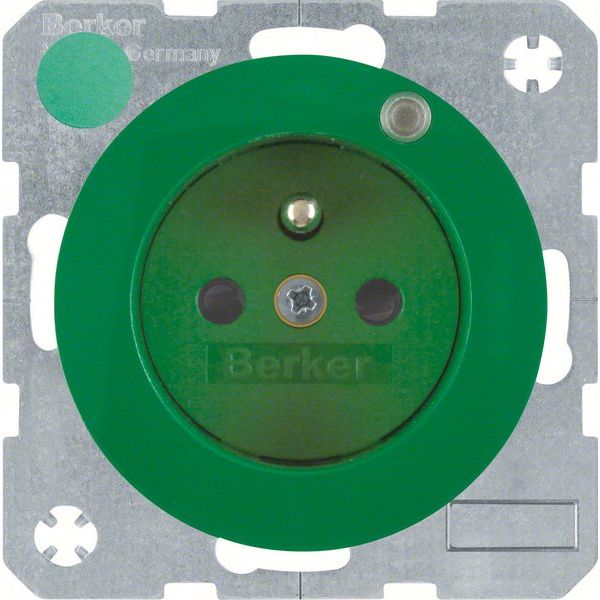 Berker - Steckdose gn/gl 6765092003 m.Schutzkontaktstift