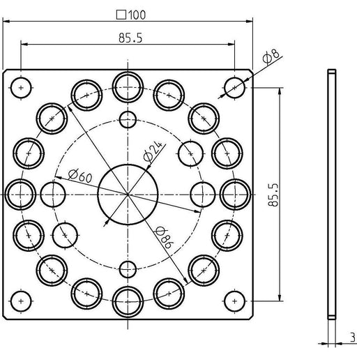 DELTA DORE - Zubehör/Ersatzteile für Tor-/Rollladenantriebe Antriebslager 4010-10 f.Antriebe m.Handk