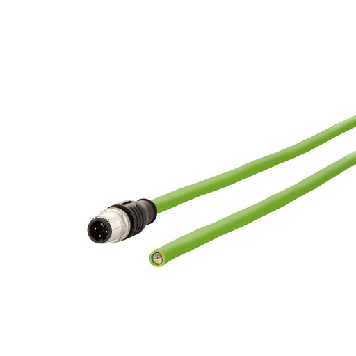 Metz Connect - Patchkabel Kupfer Industrie Anschlussleitung konf.M12 142M1D10100 10m gn D-kodiert