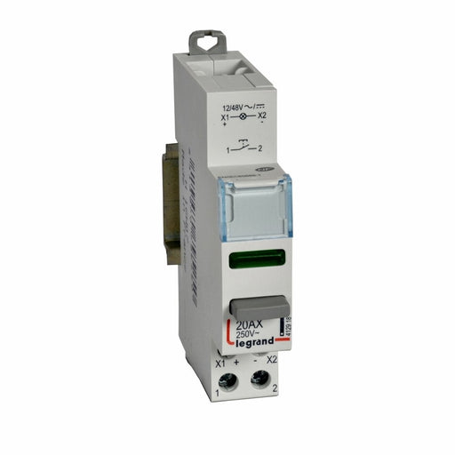 Legrand - Taster für Reiheneinbau Taster Legrand 412918 LED Grün 12/48VAC/DC