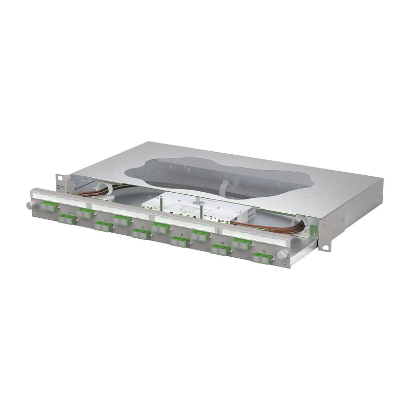 Metz Connect - Patchpanel LWL Patchfeld splice 150469F212-F 12xSC-D APC OS2