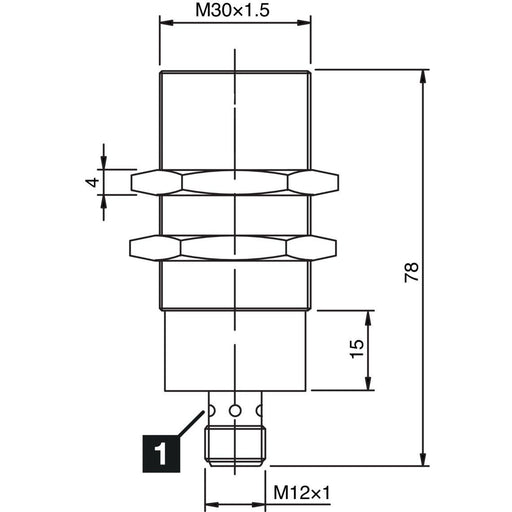 Di-soric - Induktiver Näherungsschalter Induktiver Näherungssensor INS-M30-B10PS-B3 10mm, bündig