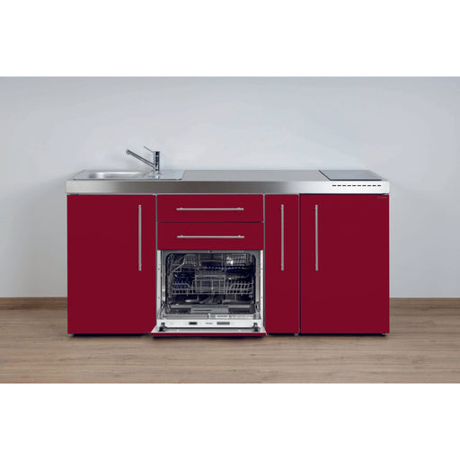 Stengel - Mini-Küche Miniküche Premiumline MPGSBR180AKSGSGKFrBl Bordeauxrot