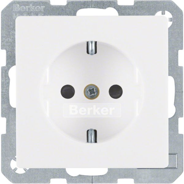 Berker - Steckdose SCHUKO-Steckdose 47236089 polarweiss samt