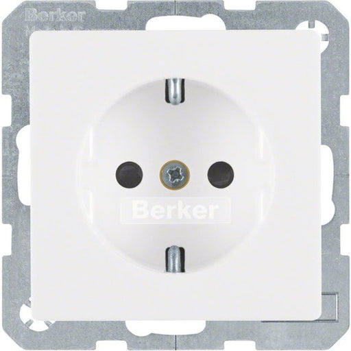 Berker - Steckdose SCHUKO-Steckdose 47236089 polarweiss samt